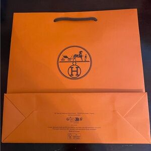 Hermès Signature Orange Shopping bag